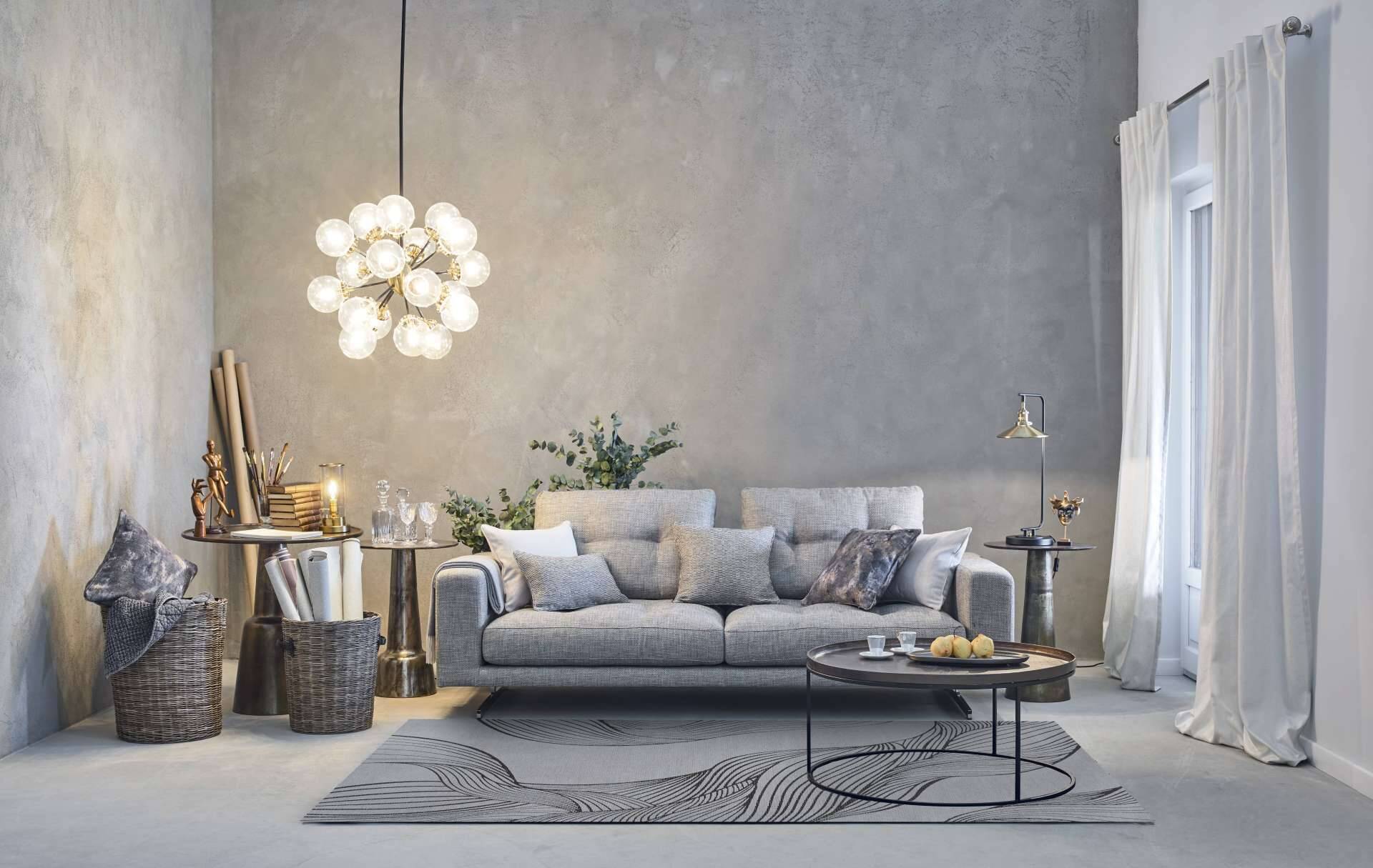 Moderner Teppich LIPARI GRAY - Waschbarer Teppich – Bild 3